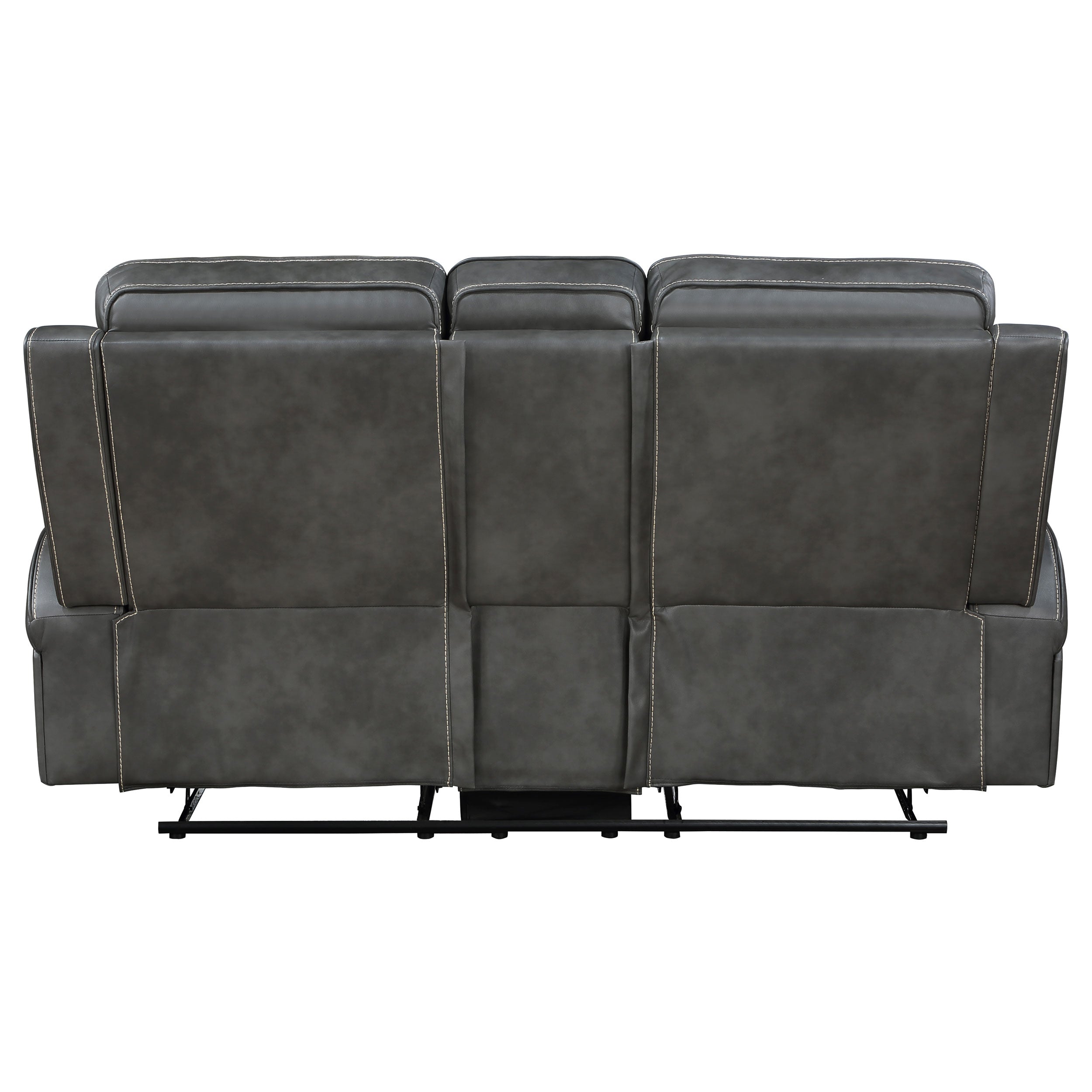 Raelynn Upholstered Motion Reclining Loveseat Grey