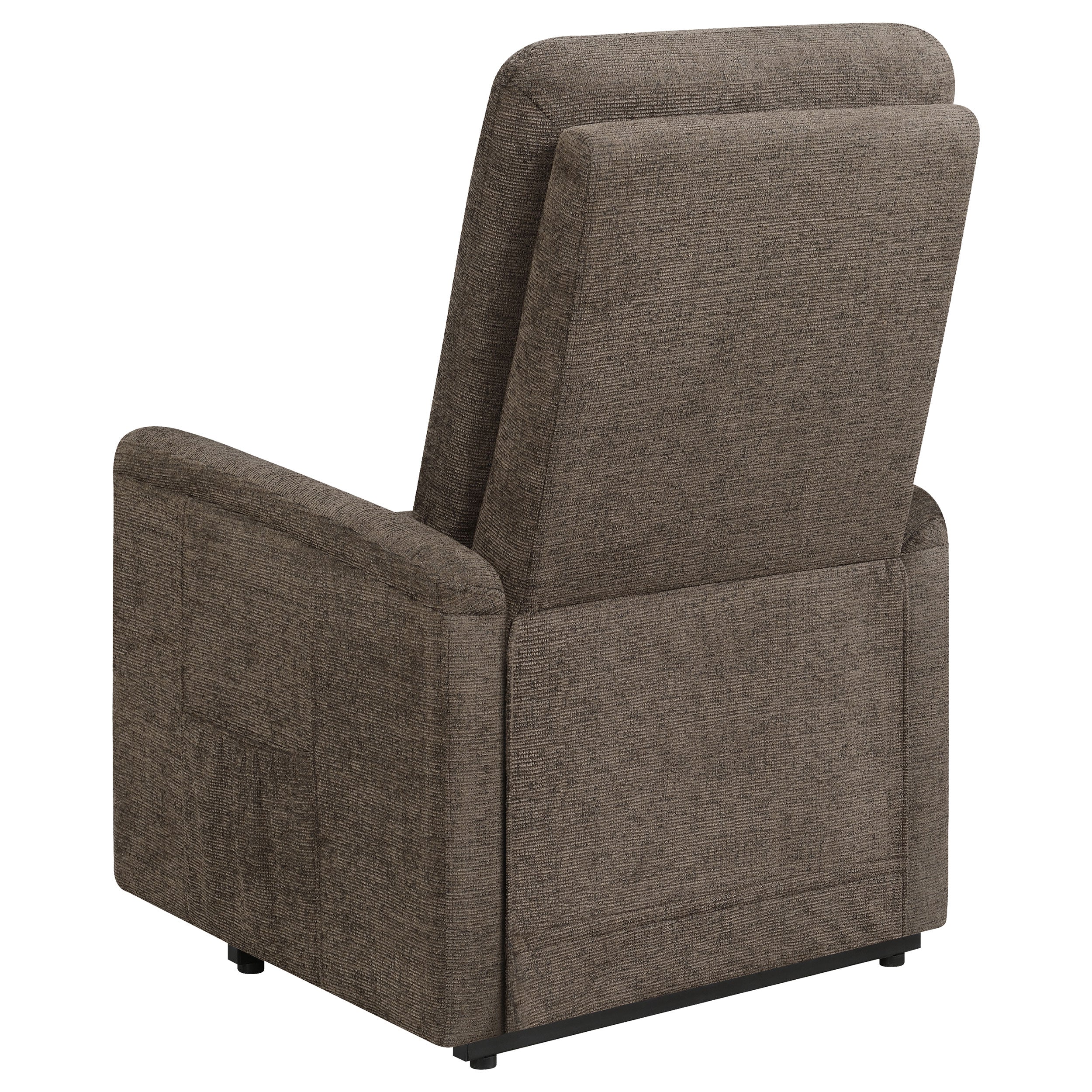 Henrietta Power Lift Recliner with Storage Pocket Brown