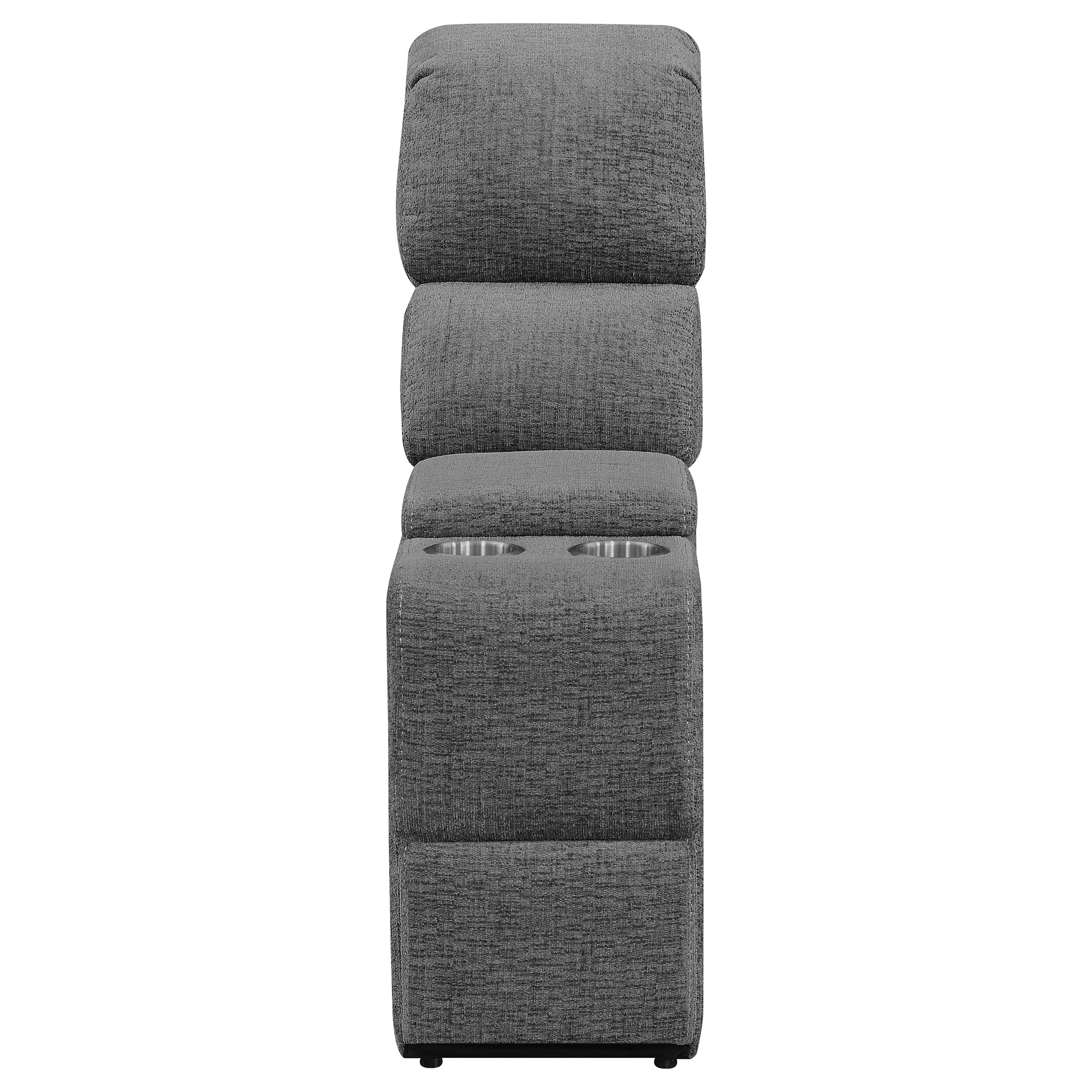 Bahrain  Upholstered Home Theater Seating Charcoal