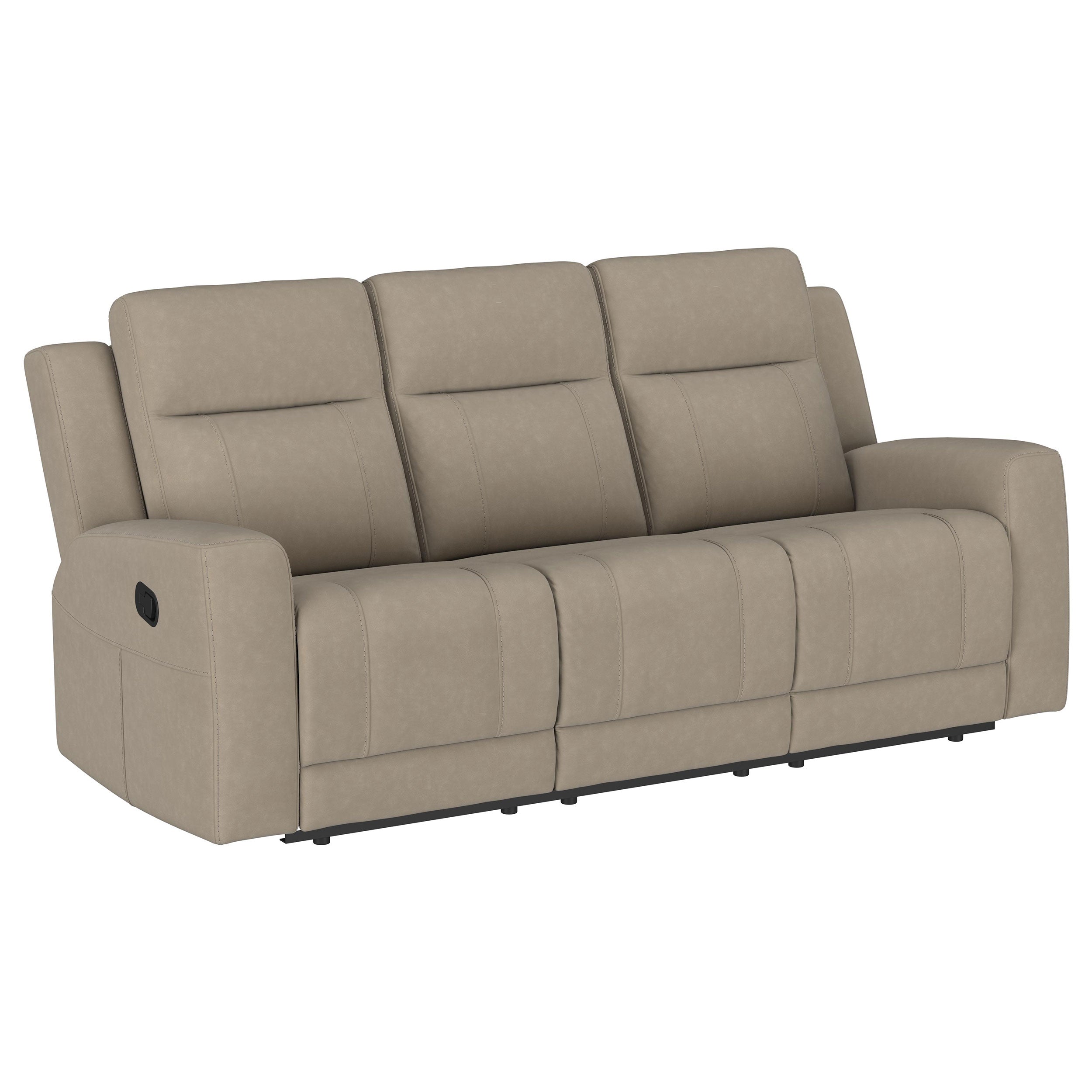 Brentwood  Upholstered Reclining Sofa Set Taupe