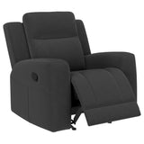 Brentwood Upholstered Recliner Chair Dark Charcoal