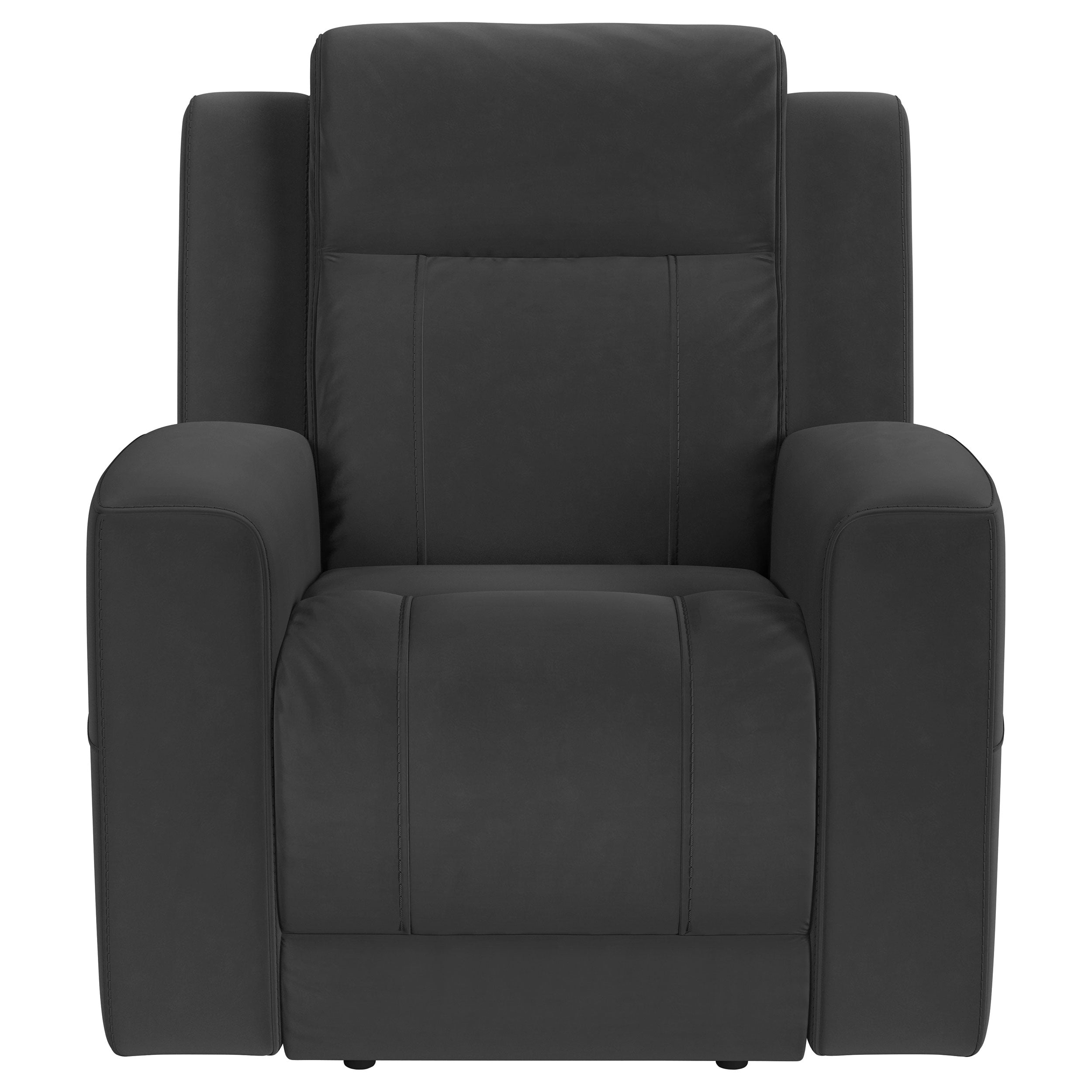 Brentwood Upholstered Recliner Chair Dark Charcoal