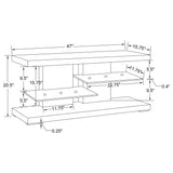 Cogswell 2-shelf TV Console Glossy White