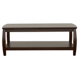 Dixon Rectangular Coffee Table with Lower Shelf Espresso