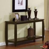 Dixon Rectangular Sofa Table with Lower Shelf Espresso