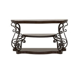 Laney Sofa Table Deep Merlot and Clear