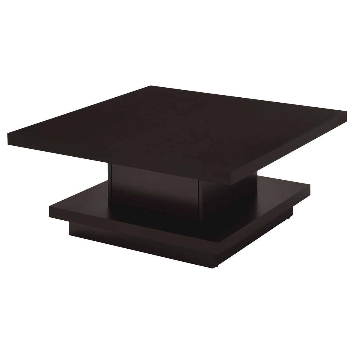 Reston Pedestal Square Coffee Table Cappuccino