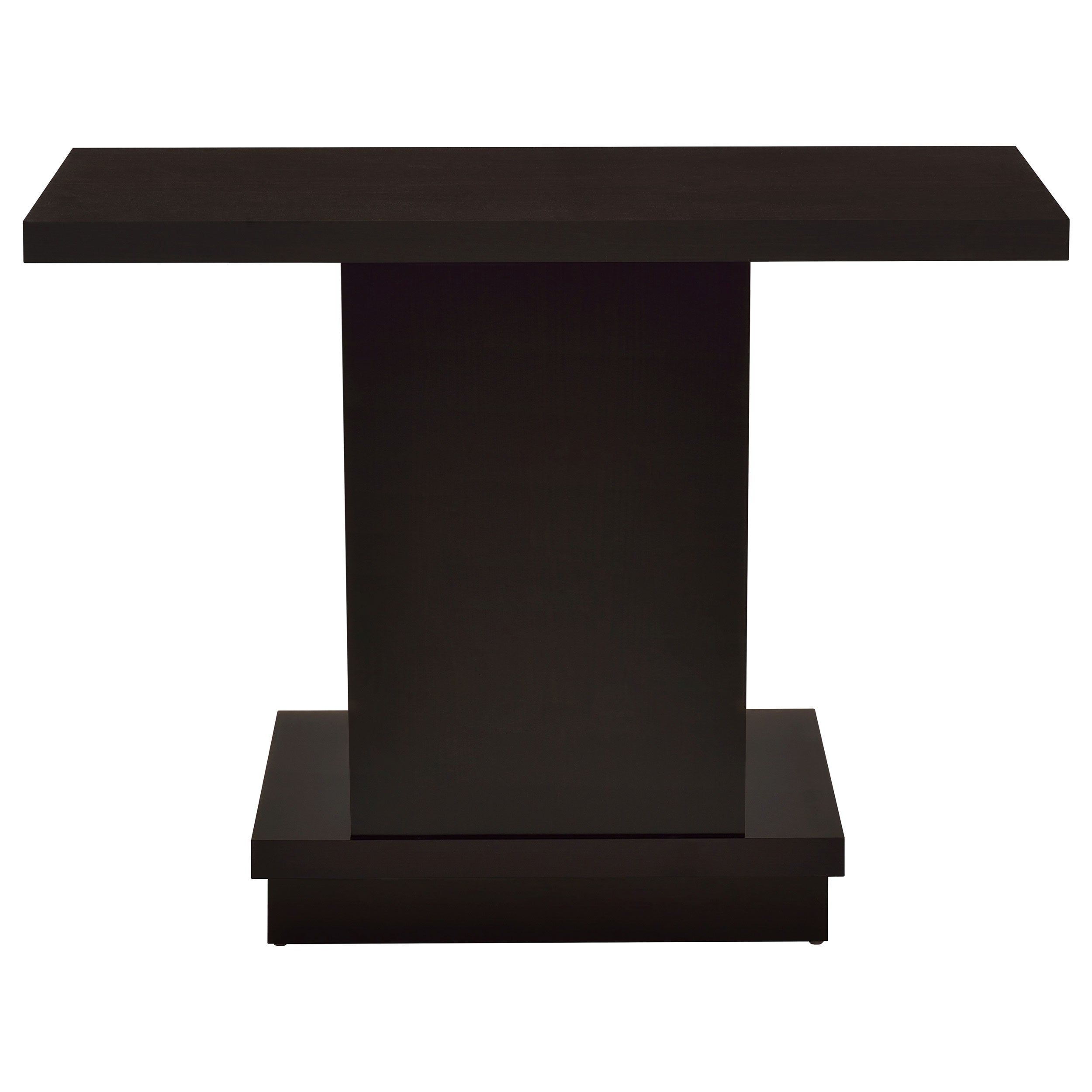 Reston Pedestal Sofa Table Cappuccino