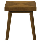 Westerly Square Wood End Table with Diamond Parquet Walnut