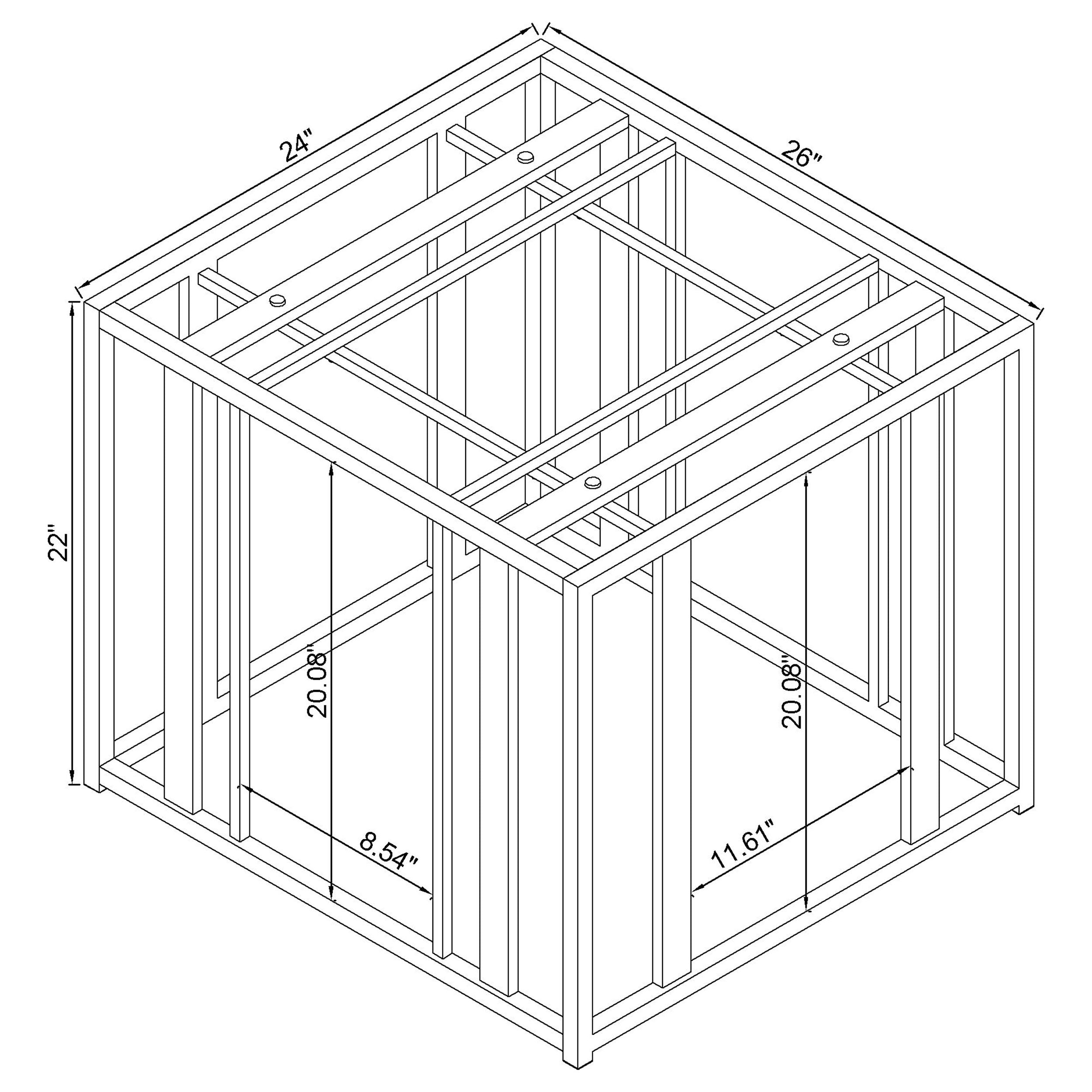 Adri Rectangular Glass Top End Table Clear and Black Nickel