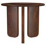 Dale Round Solid Mango Wood Side End Table Brown