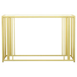 Adri Metal Frame Sofa Table Matte Brass