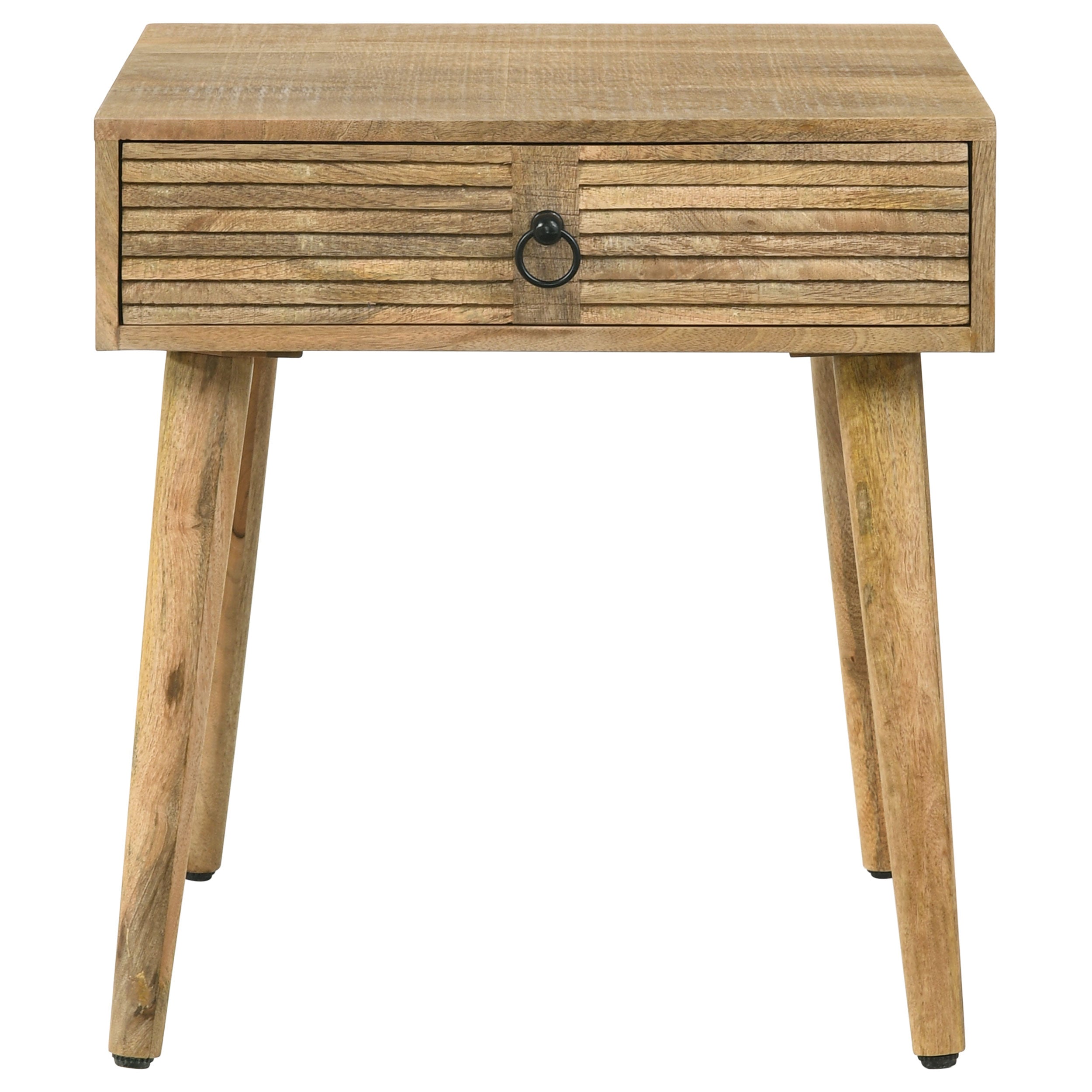 Zabel Square 1-drawer End Table Natural