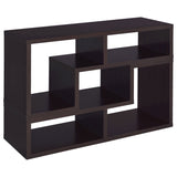 Velma Convertible TV Console and Bookcase Cappuccino