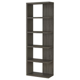 Harrison 5-tier Bookcase Weathered Grey