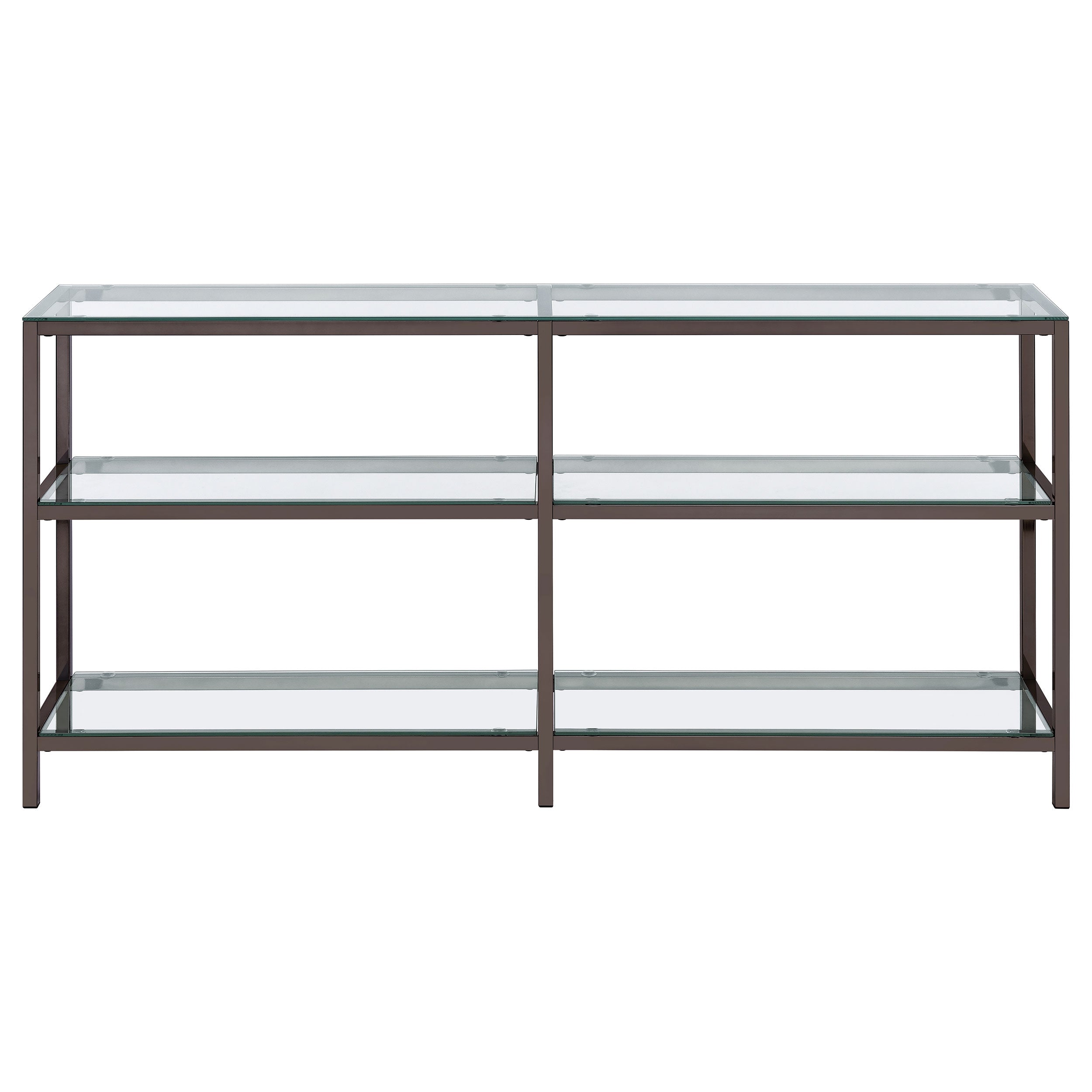 Kate 2-tier Bookcase Black Nickel