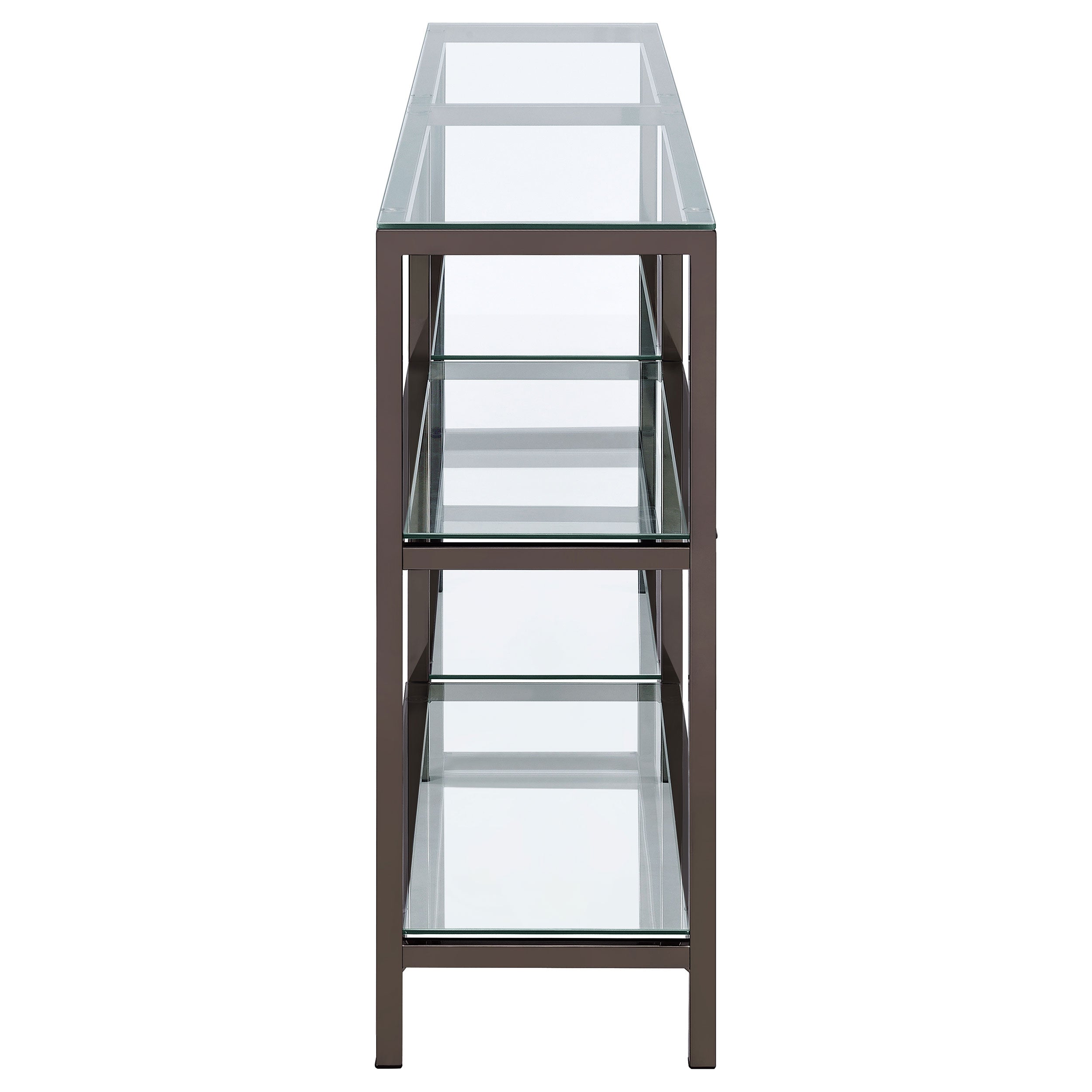 Kate 2-tier Bookcase Black Nickel