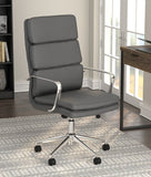 Ximena High Back Upholstered Office Chair Grey