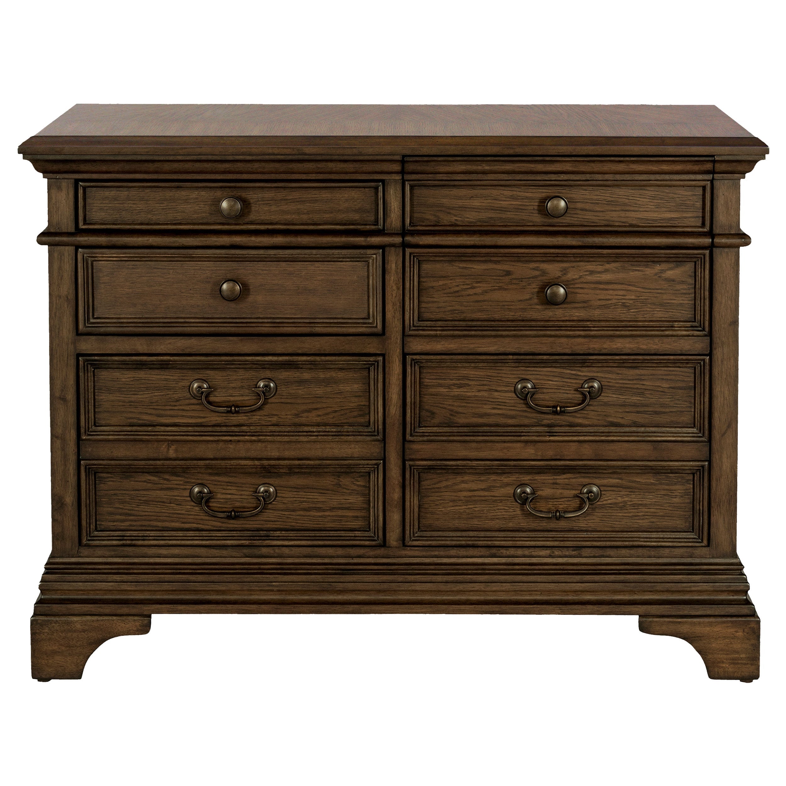 Hartshill 5-drawer File Cabinet Burnished Oak