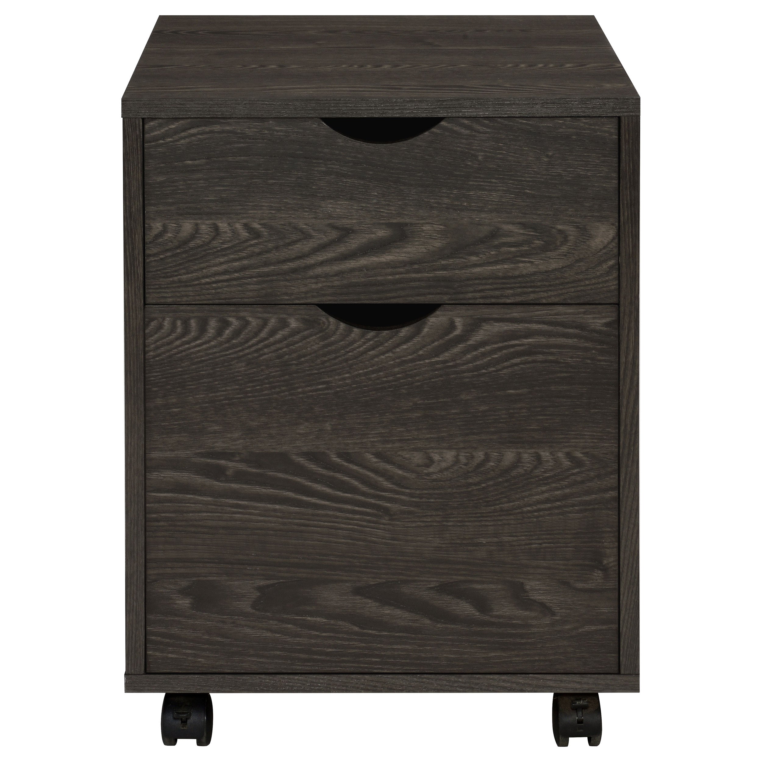 Noorvik 2-drawer Mobile File Cabinet Dark Oak