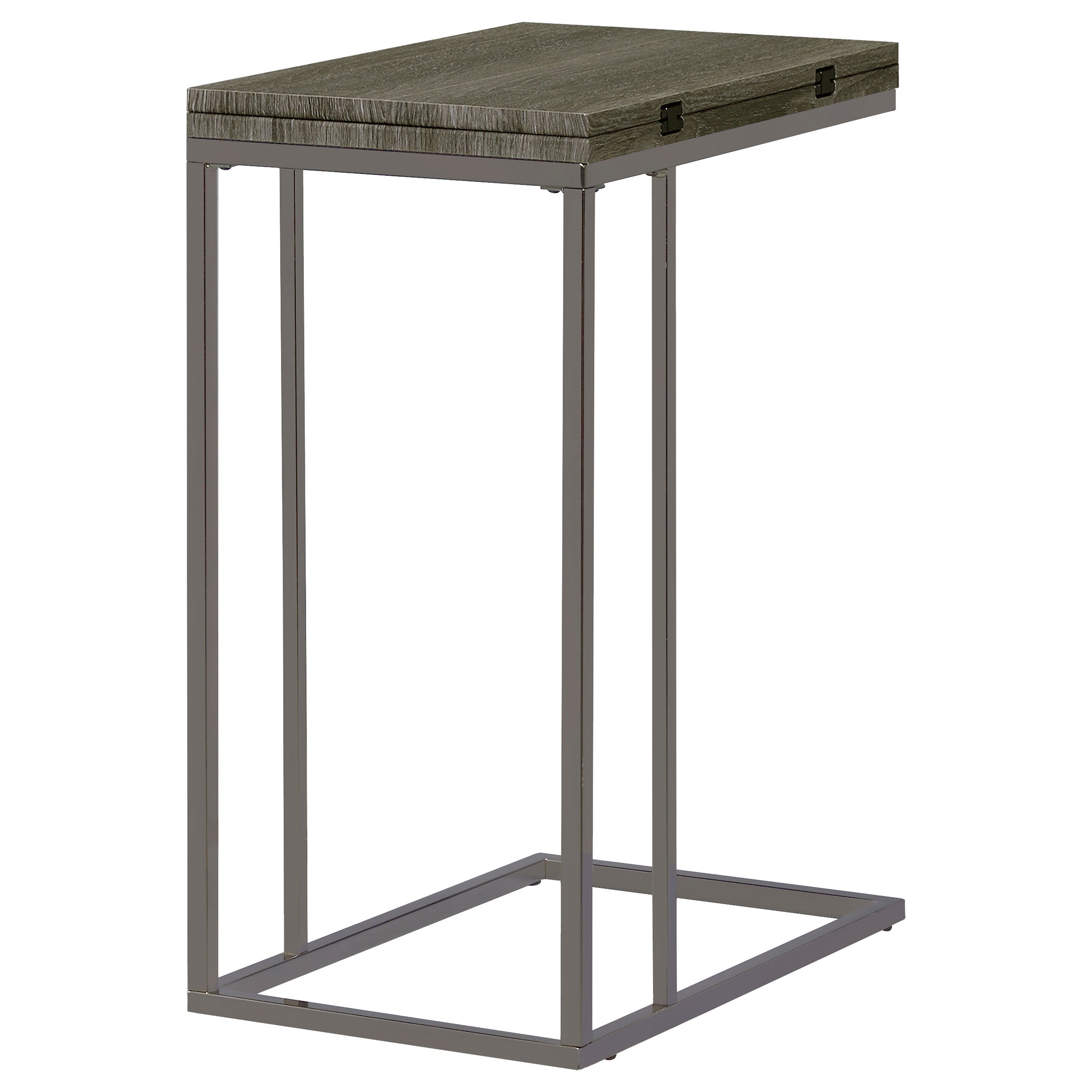 Pedro Expandable Top Accent Table Weathered Grey and Black