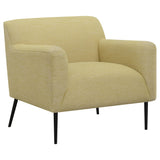 Darlene Upholstered Track Arms Accent Chair Lemon