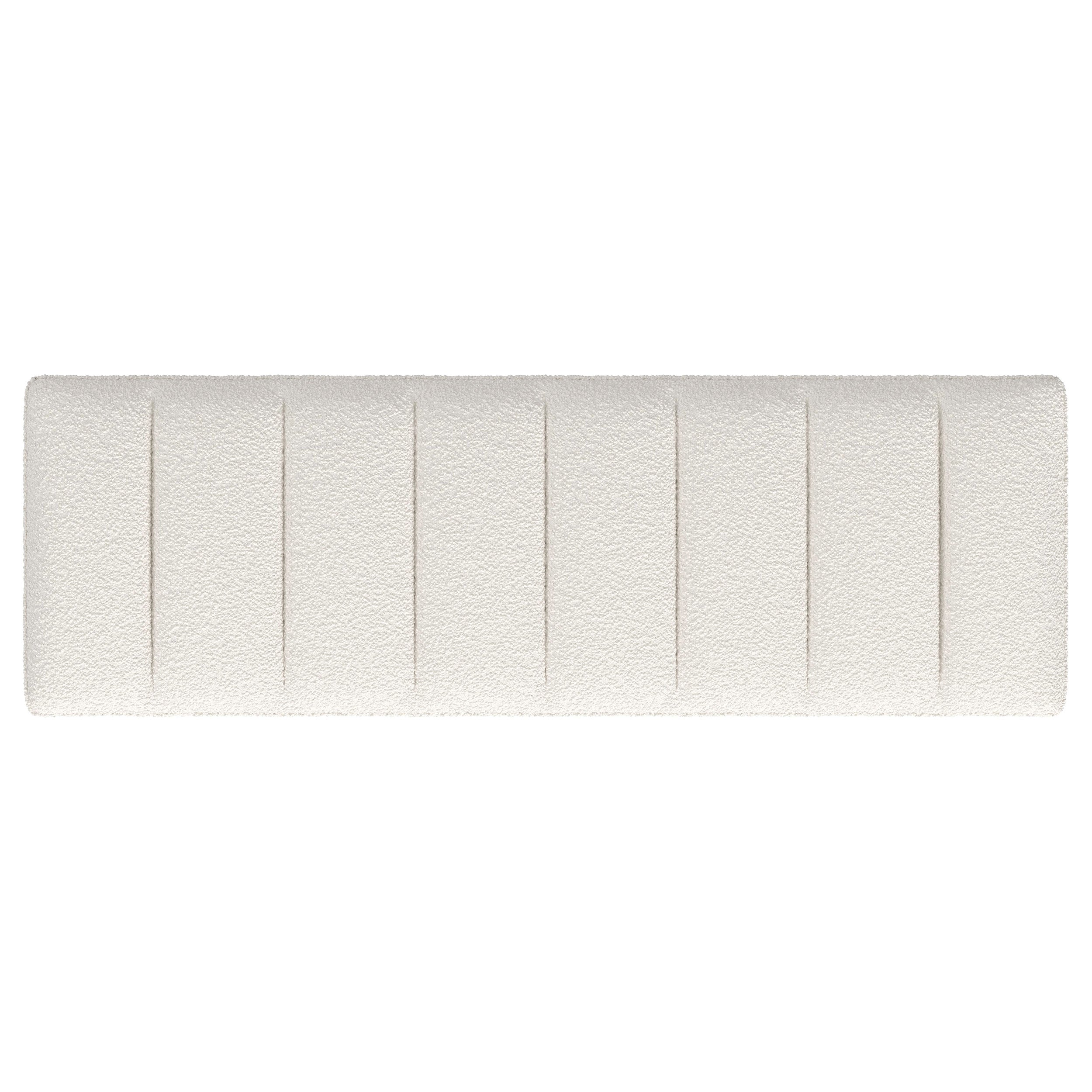 Mesa Boucle Upholstered Tufted Accent Bench Vanilla