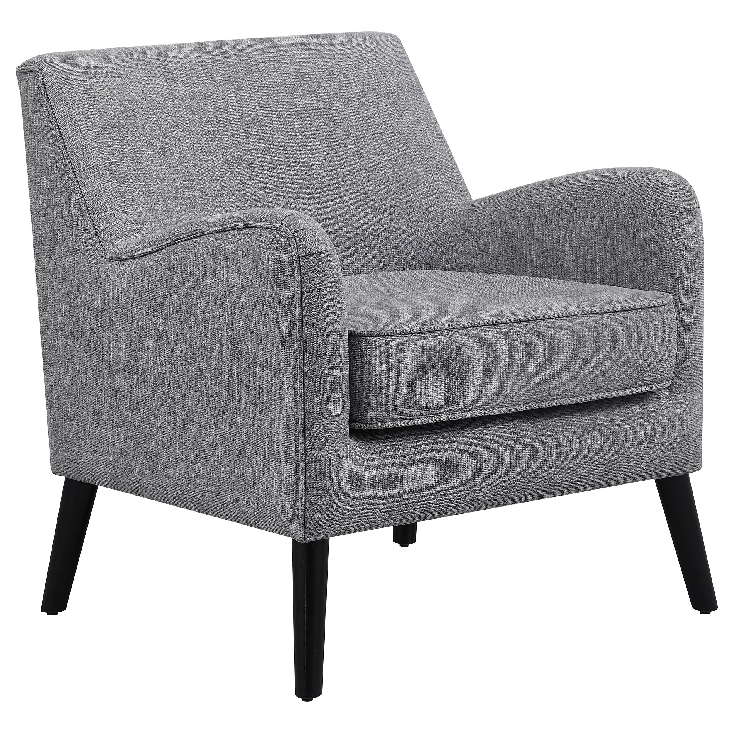 Darlene Upholstered Tight Back Accent Chair Charcoal