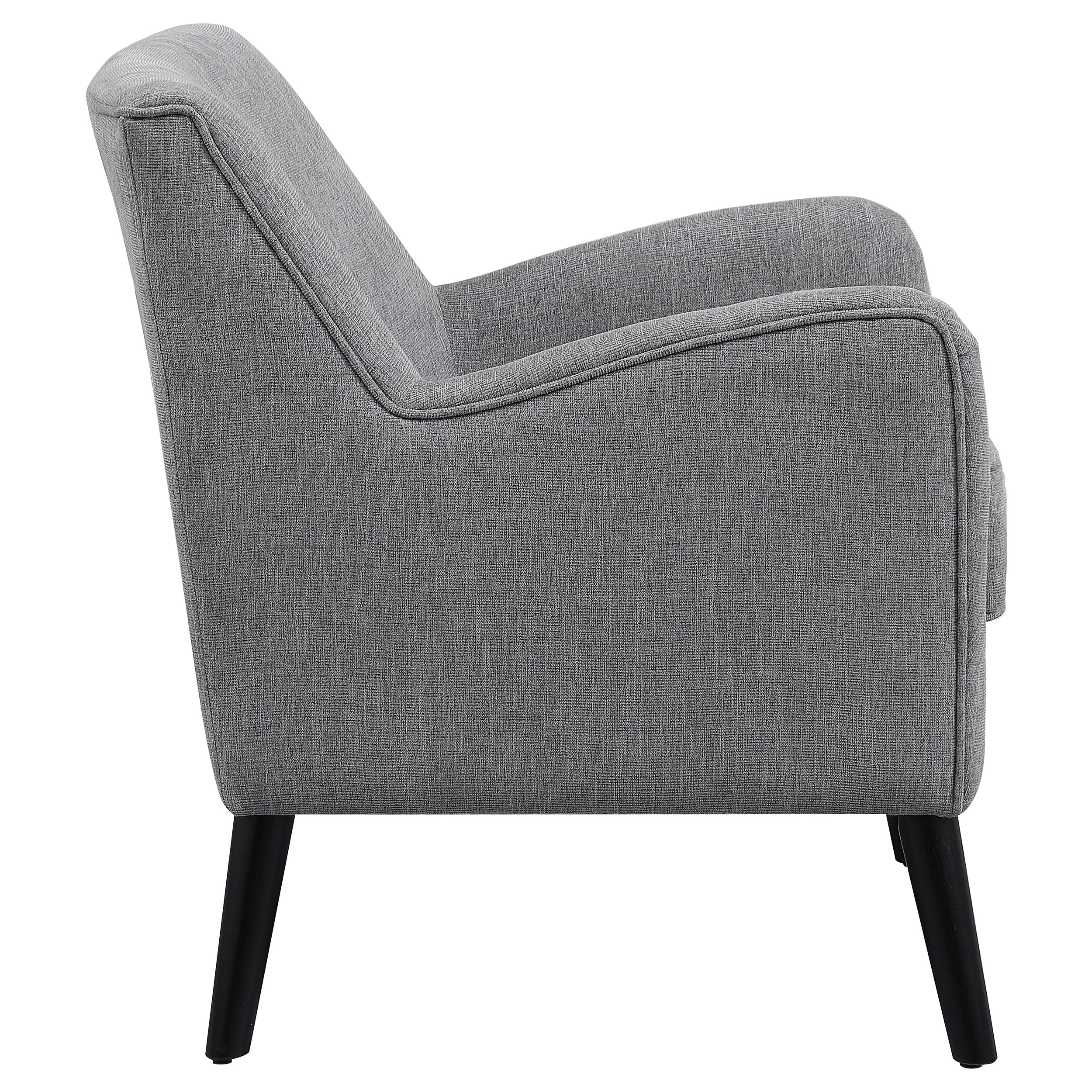 Darlene Upholstered Tight Back Accent Chair Charcoal