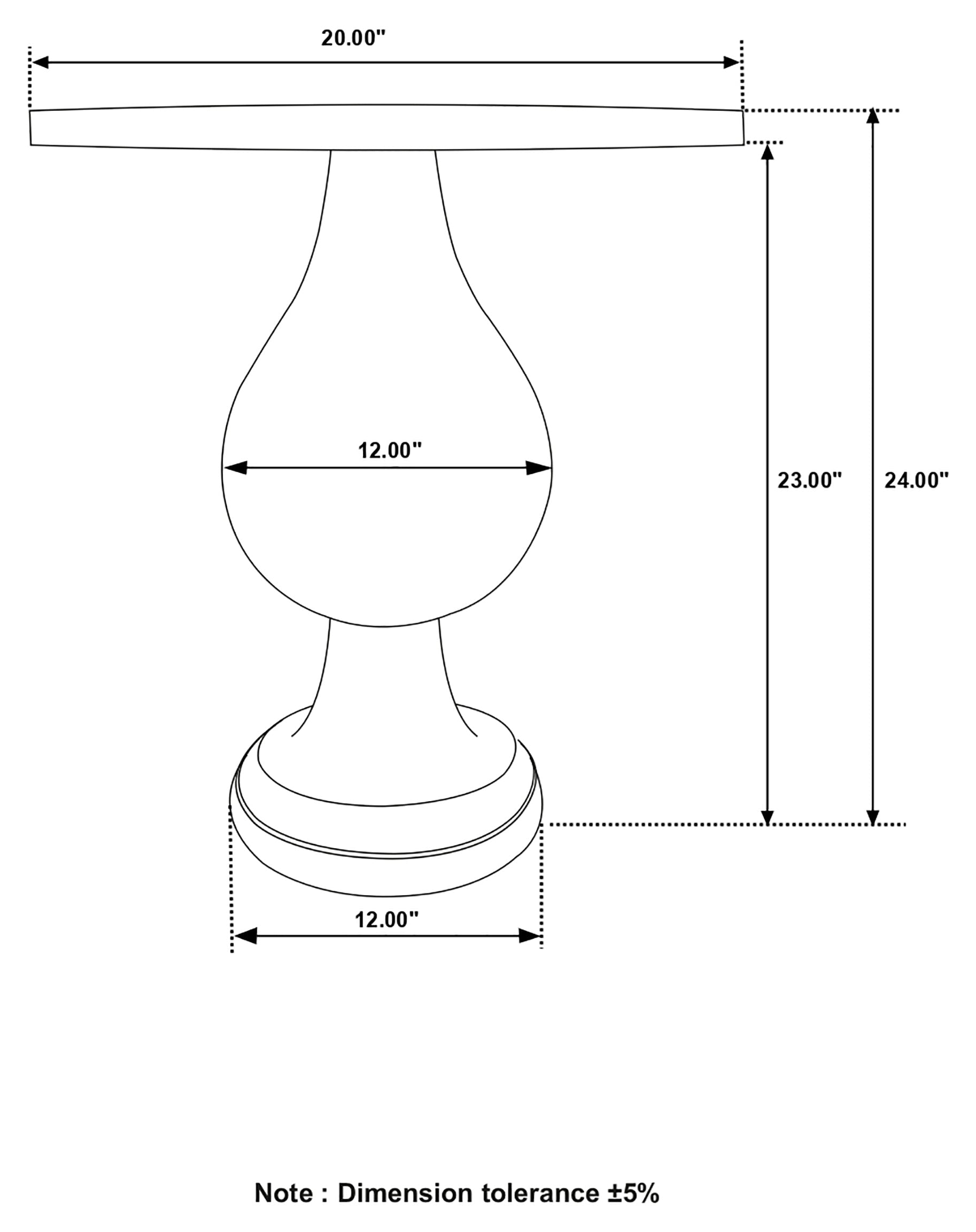 Dianella Round Pedestal Accent Table