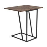 Carly Expandable Chevron Rectangular Accent Table Tobacco