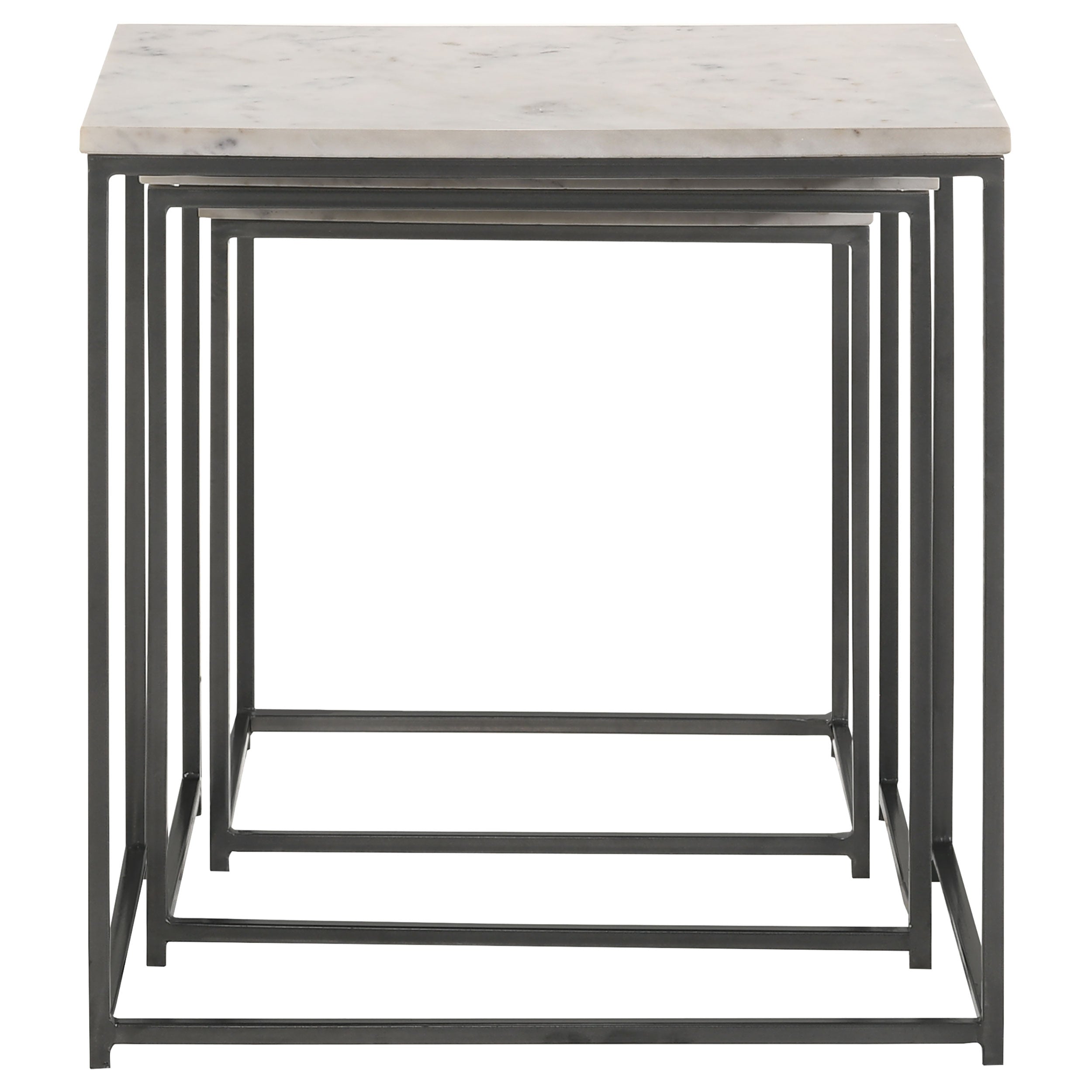 Medora 3-piece Nesting Table with Marble Top