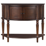 Brenda Console Table with Curved Front Brown