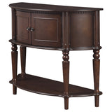 Brenda Console Table with Curved Front Brown