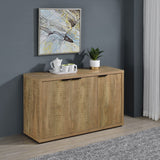 Pepita 3-door Engineered Wood Accent Cabinet with Adjustable Shelves Mango Brown