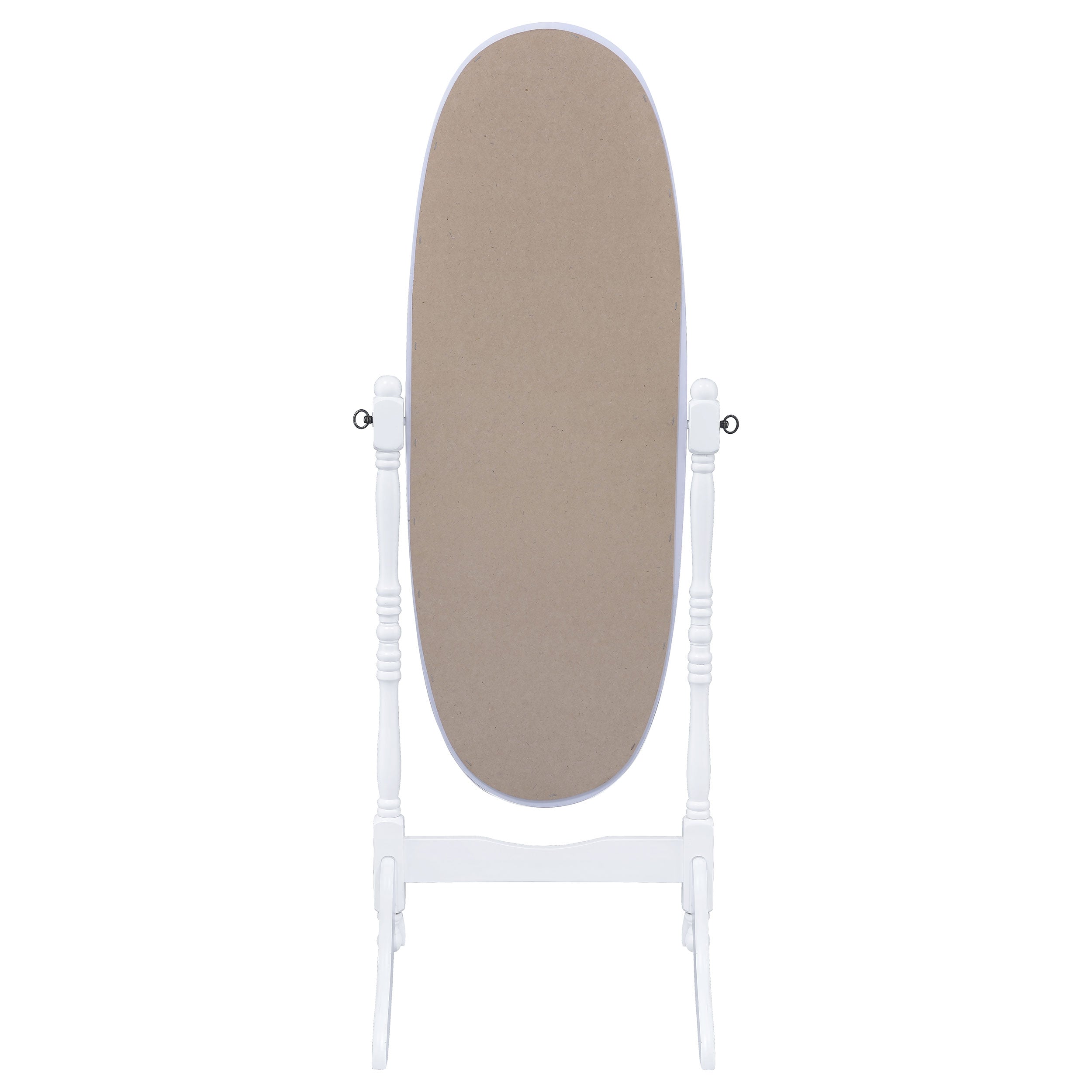 Foyet Oval Cheval Mirror White