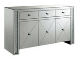 Maya 3-drawer Accent Cabinet Silver