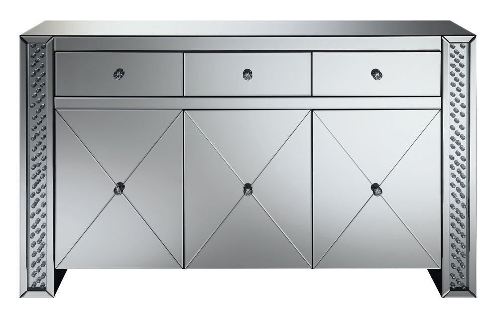 Maya 3-drawer Accent Cabinet Silver