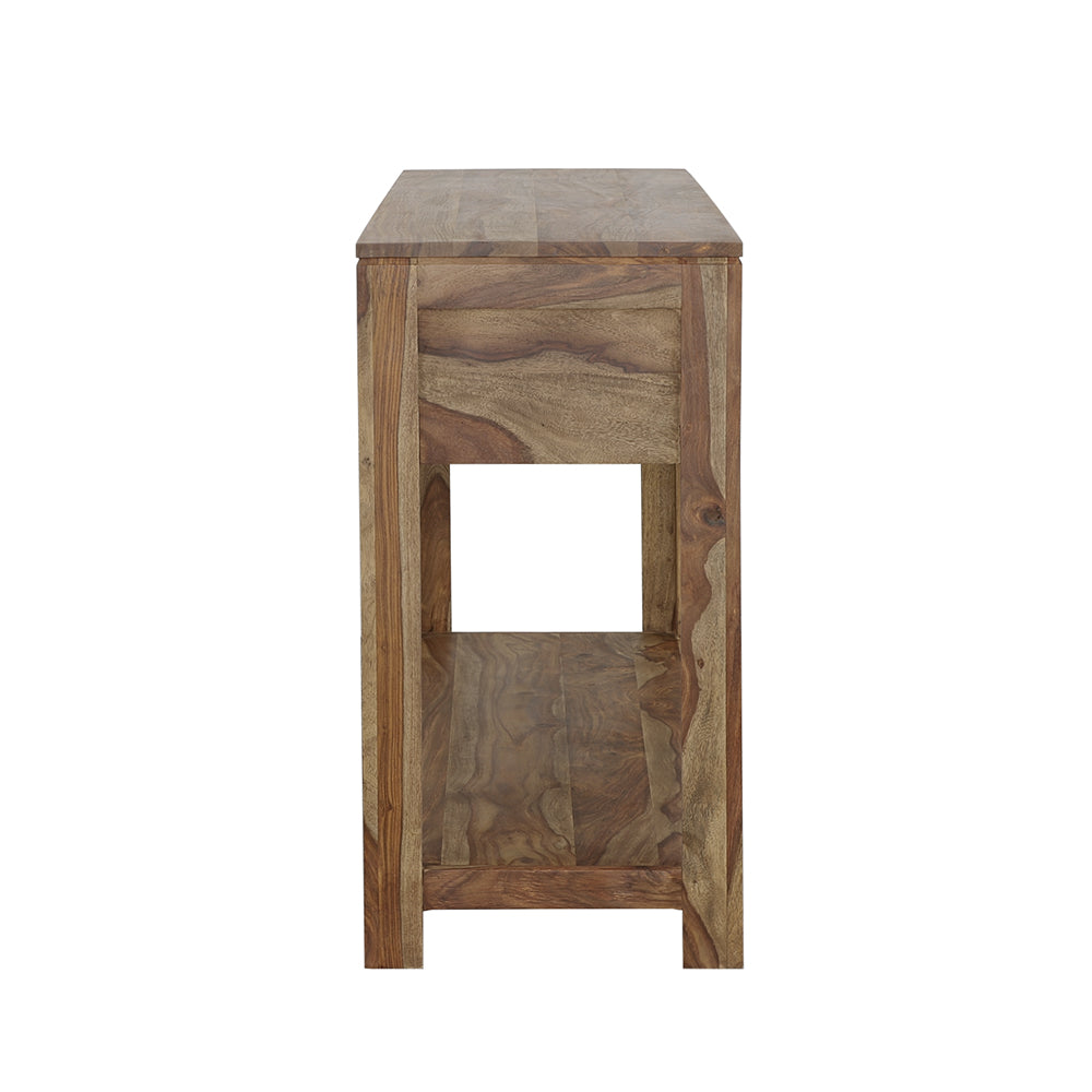 Esther 3-drawer Storage Console Table Natural Sheesham