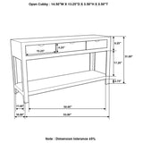 Esther 3-drawer Storage Console Table Natural Sheesham