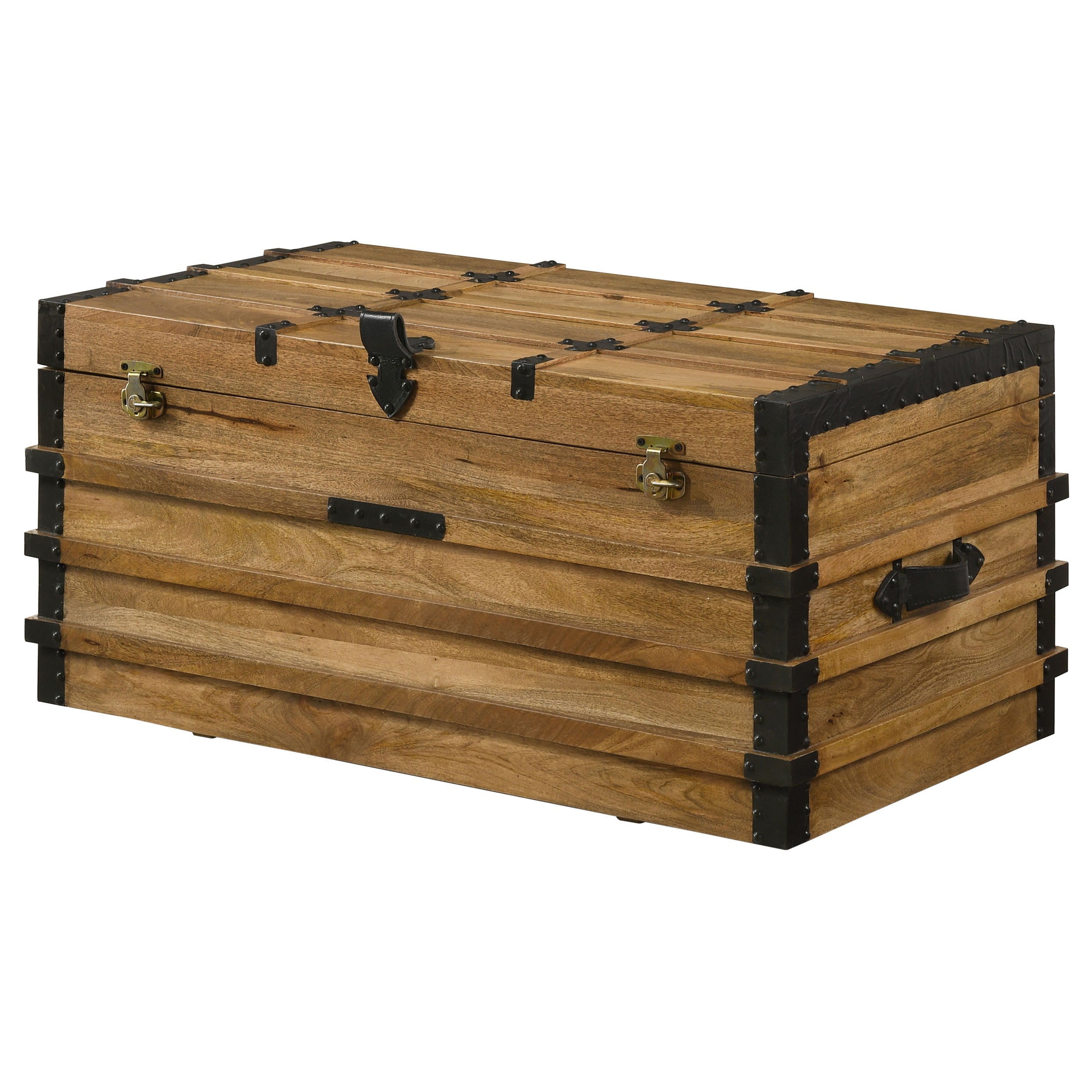 Simmons Rectangular Storage Trunk Natural and Black