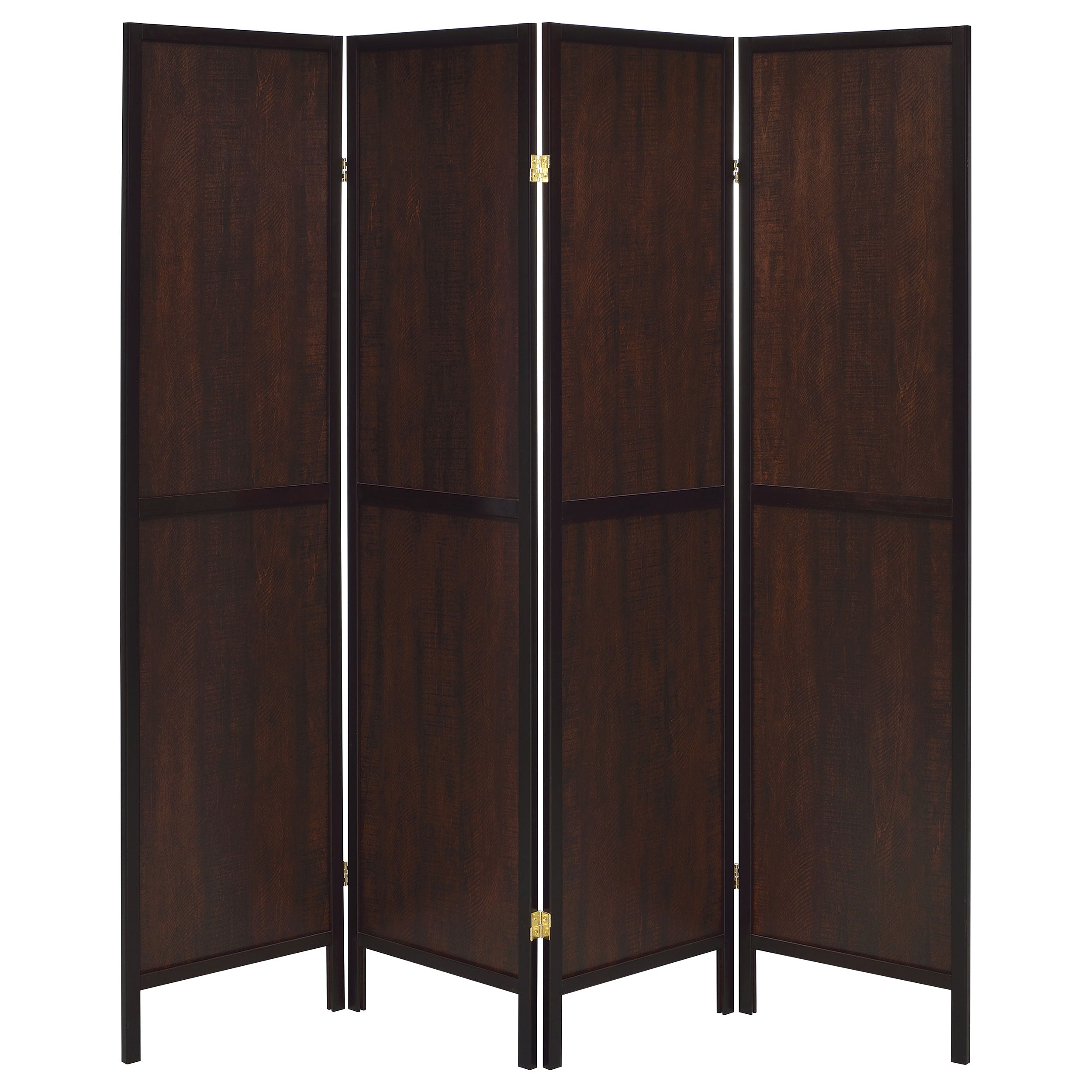 Deepika 4-panel Folding Screen Tobacco and Cappuccino