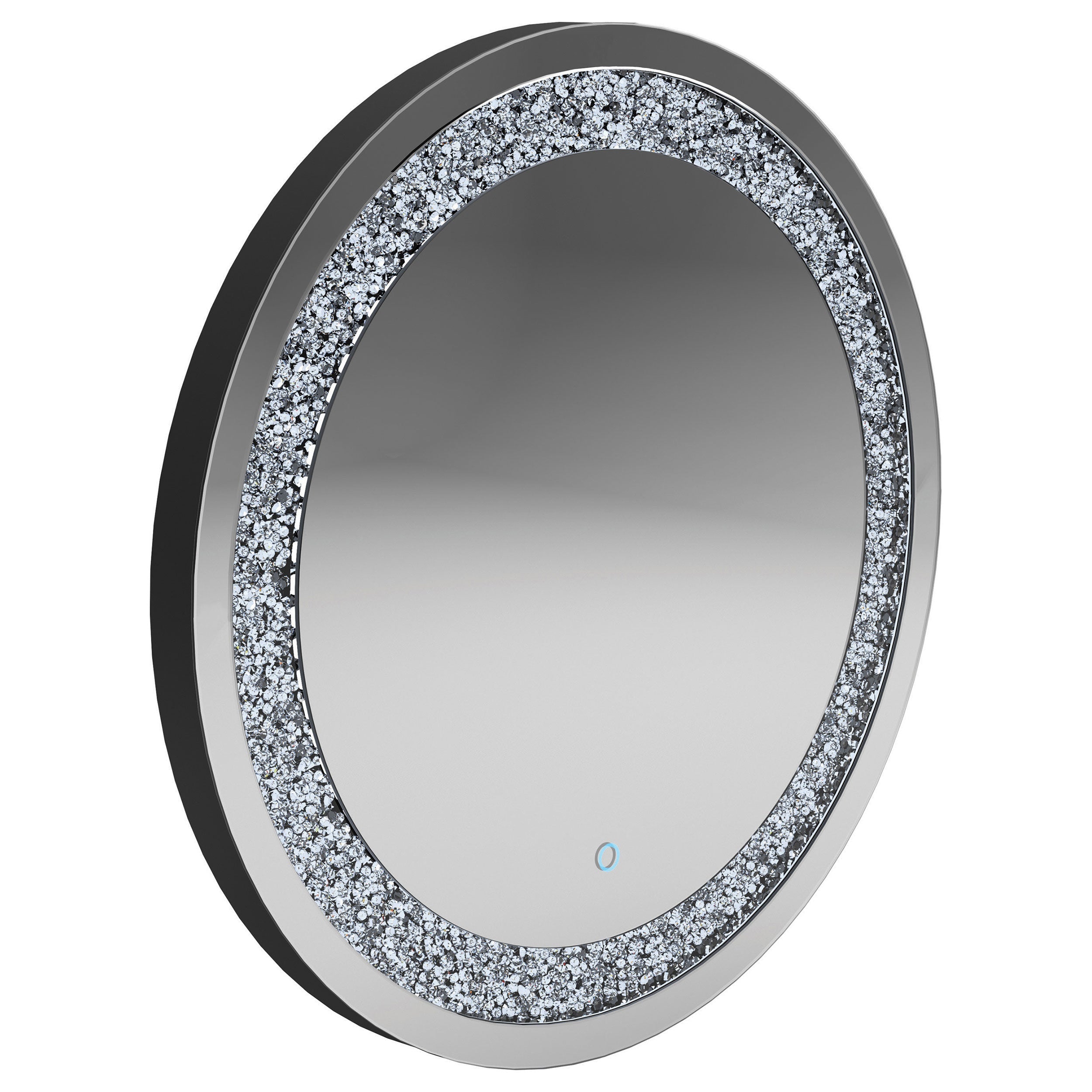 Landar Round Wall Mirror Silver