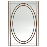 Beveled Edge Wall Mirror Silver