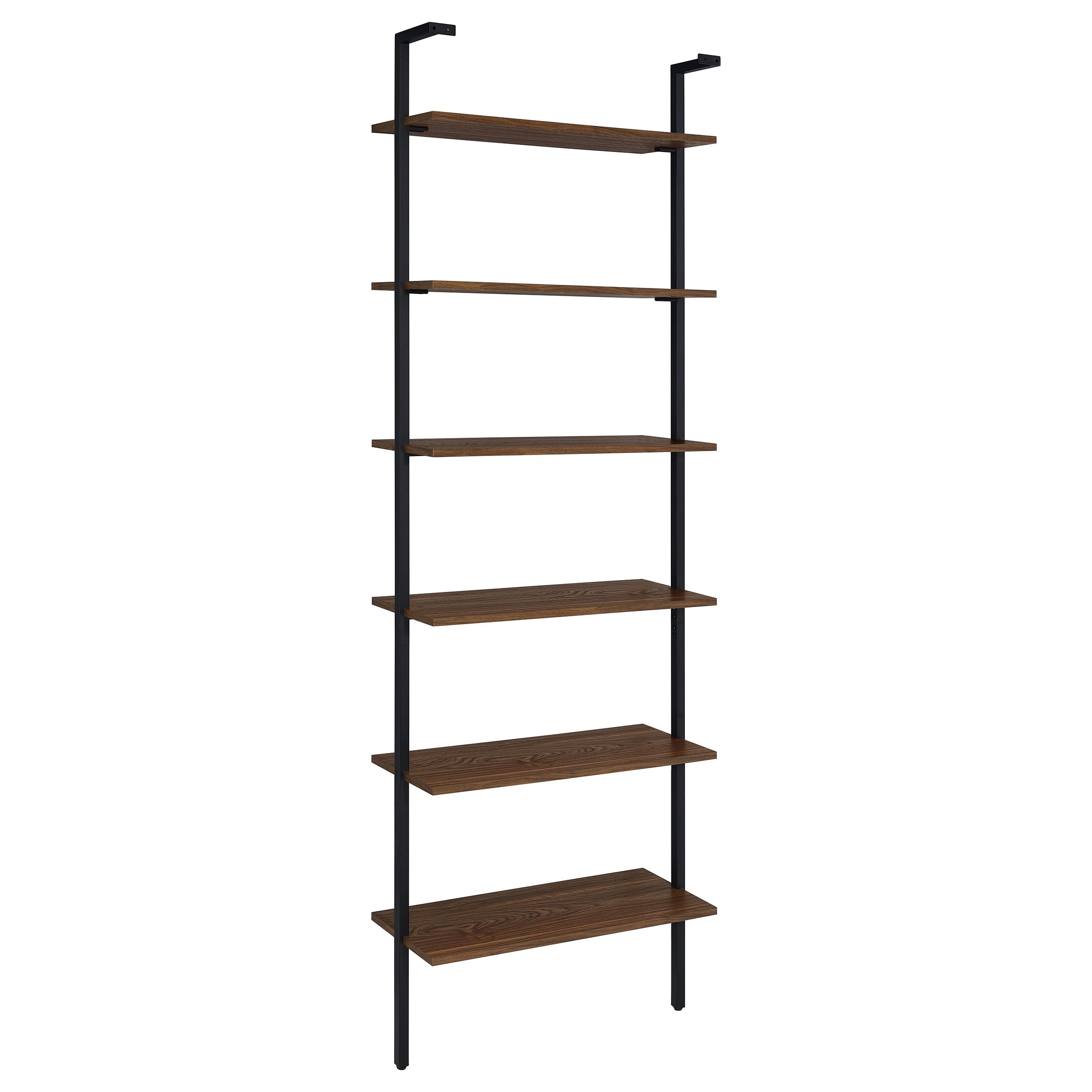 Owens 96-inch 6-shelf Wall Bookshelf Walnut