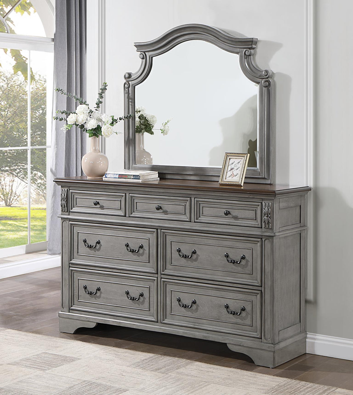 Gray Rustic Dresser