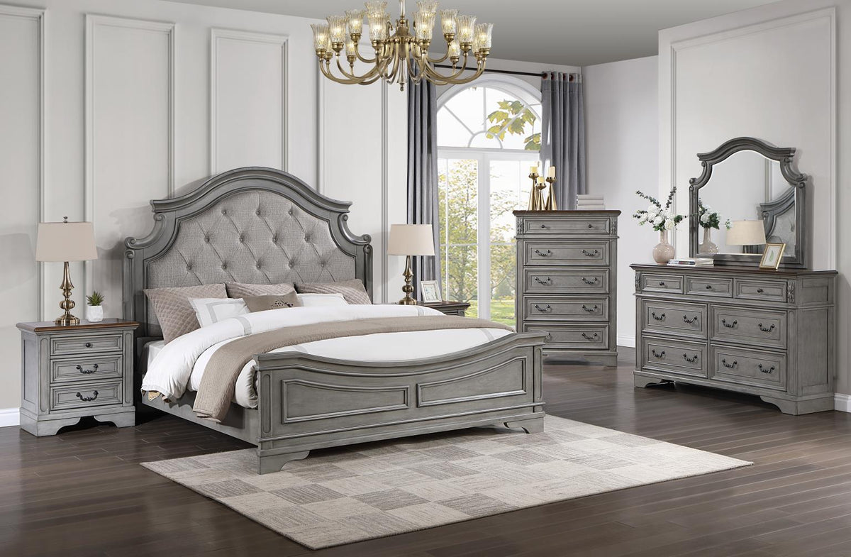 Queen Bed Frame - Dresser - Mirror - Chest - Nightstand