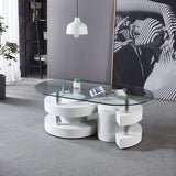 Marticia Coffee Table with 2 Stools