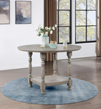 Gray Round Counter Height Table