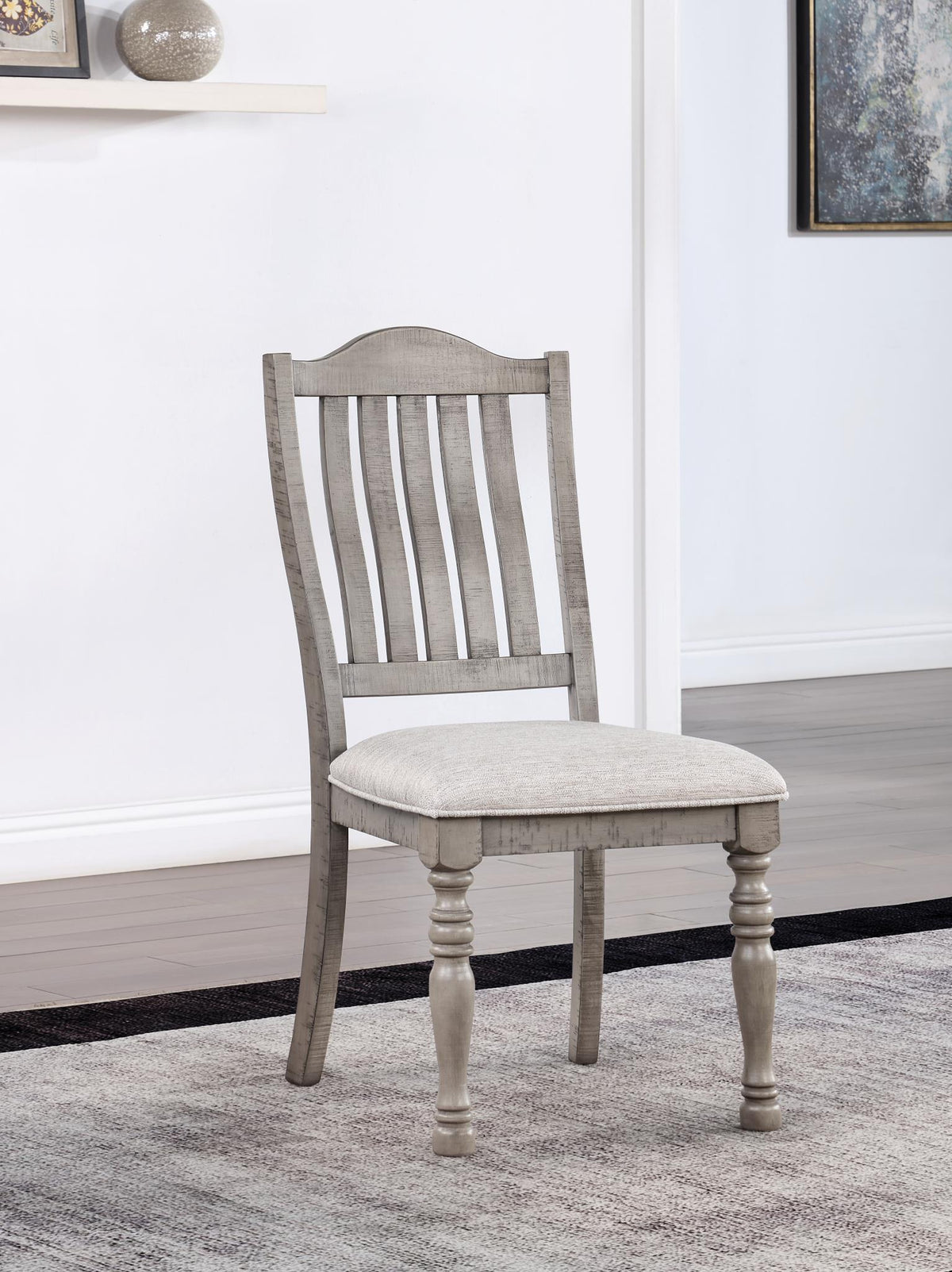 Gray Side Chair (2/Box)